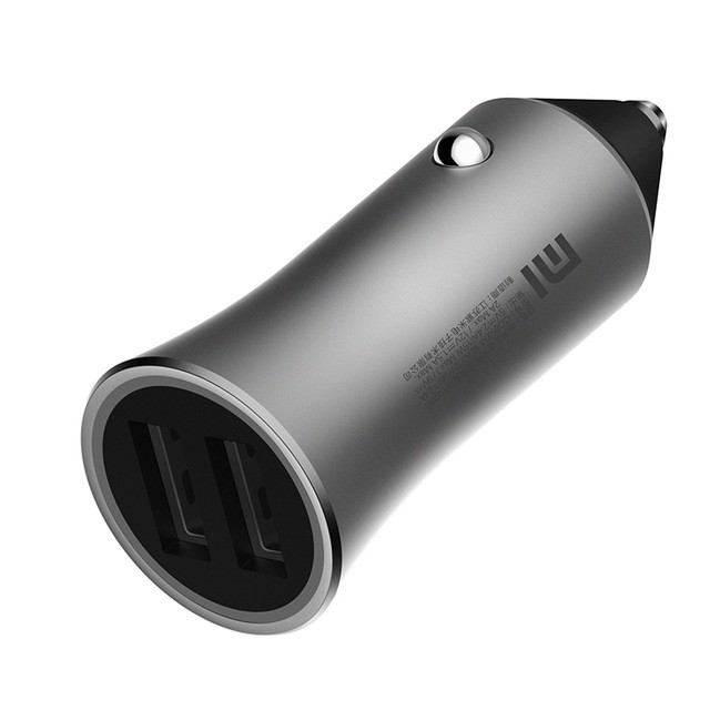 Sạc Oto Nhanh 2 cổng USB 37W Xiaomi CC06ZM - Tẩu sạc xe hơi nhanh 18w Xiaomi 2 USB CC05ZM