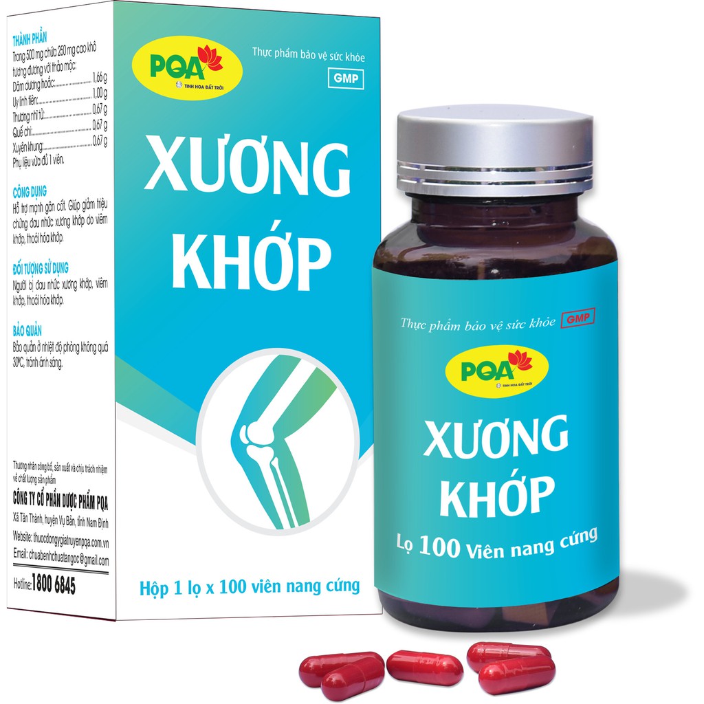 PQA Xương Khớp viên nang- Lọ 100 viên