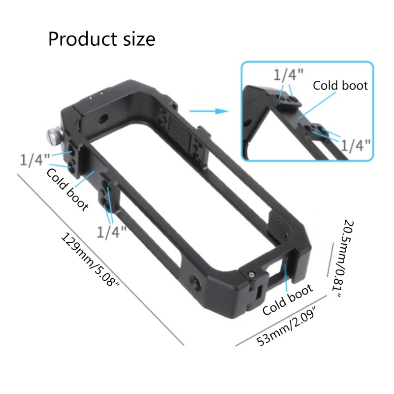 Khung Nhôm + 1 / 4 Lỗ Vít Cho Insta 360 One X2