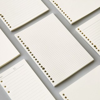Tập 100 tờ giấy B5 dành cho sổ còng 26 lỗ (kẻ ngang / #caro / #dot grid)