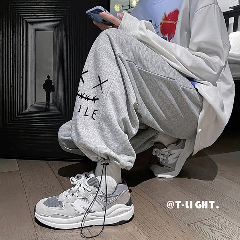 Quần LONGPANT Dây Rút Hoạ Tiết SMILE