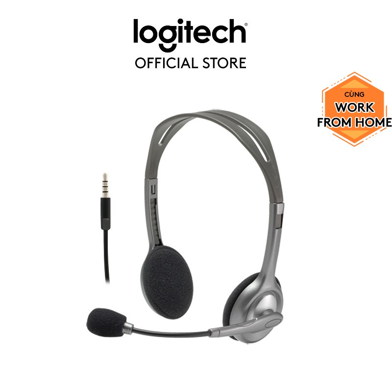 Tai nghe chụp tai LOGITECH H111 (1 Giắc)-Âm thanh nổi