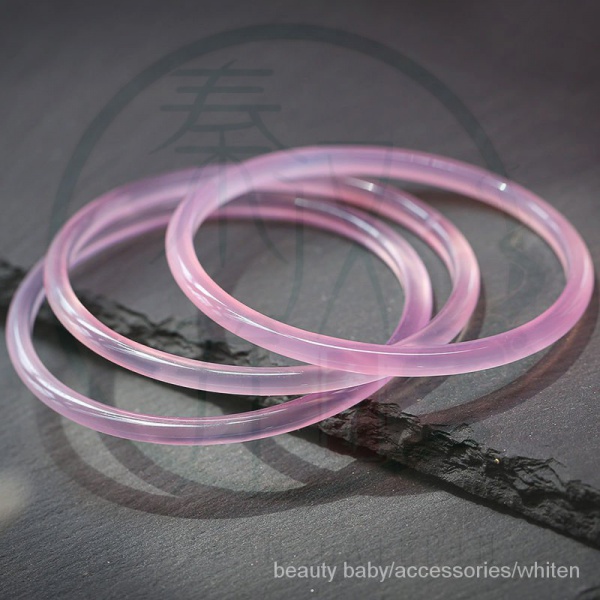 Vòng tay đá mã não tự nhiên màu hồng thời trang cổ điển cho nữ