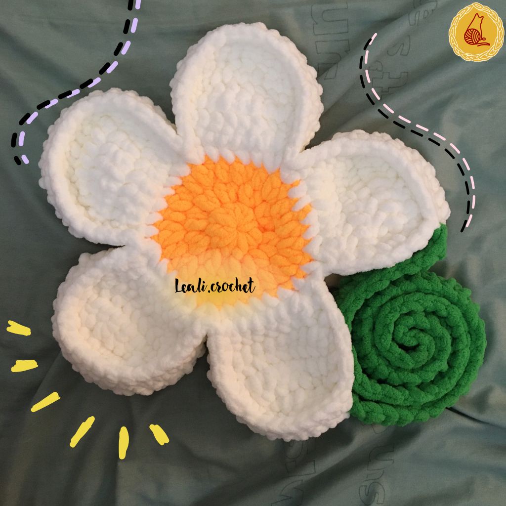 Túi len hoa Handmade, Bloom Flower Bag, Daisy len hình bông cúc - Nhận mix màu theo yêu cầu