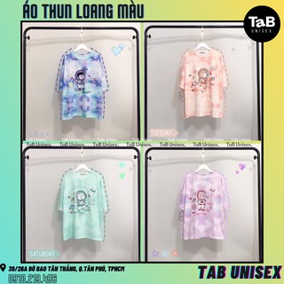 Áo thun loang màu 3d - tab unisex
