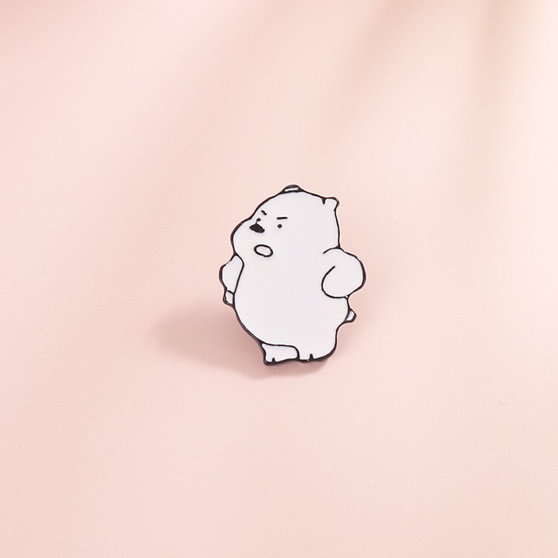 Pin cài áo in hình con gấu We bare bears dễ thương anime manga