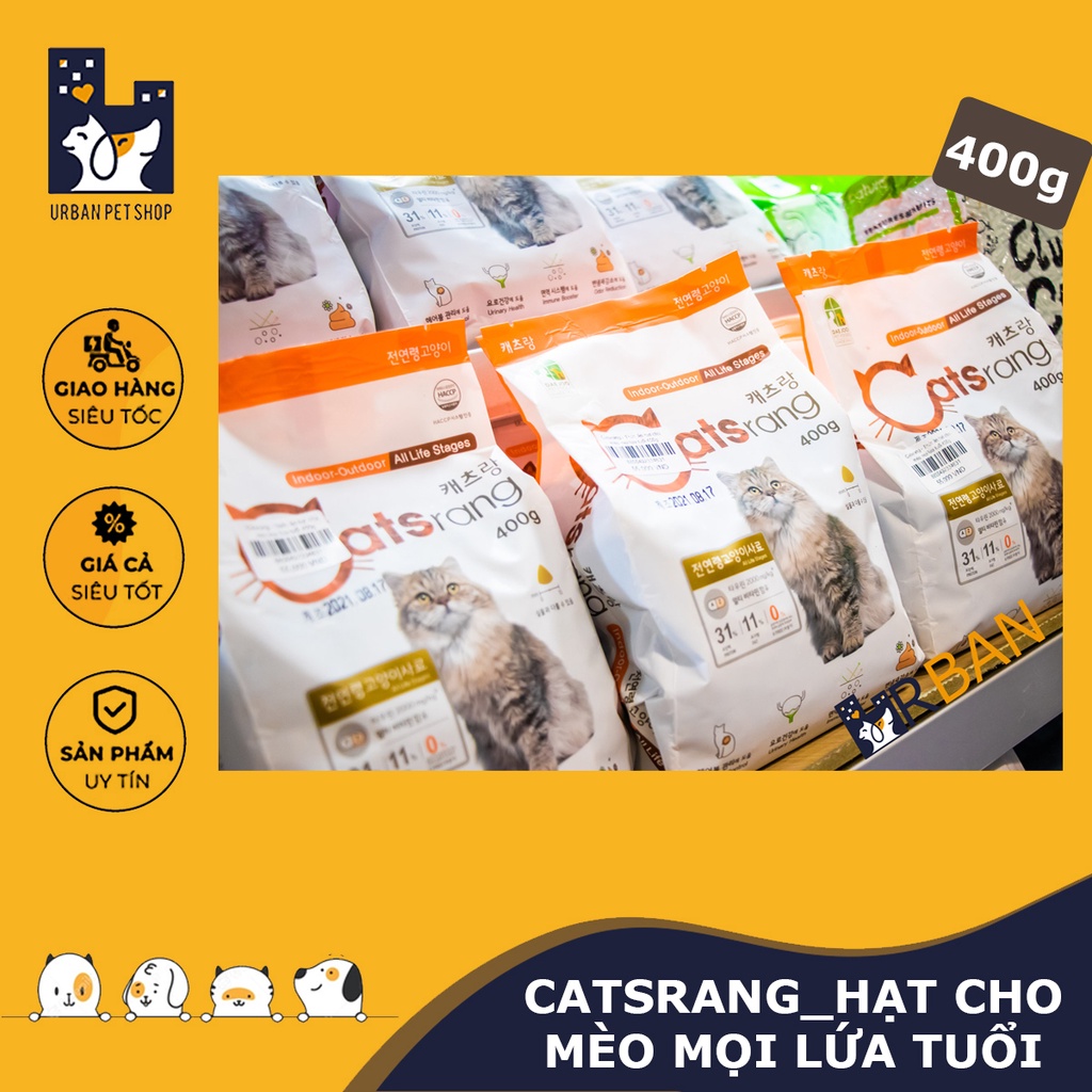 𝗨𝗿𝗯𝗮𝗻_𝗖𝗮𝘁𝘀𝗿𝗮𝗻𝗴_Hạt cho mèo mọi lứa tuổi 400g