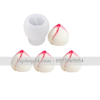 Khuôn silicon làm rau câu làm bánh 4d Trái đào tiên SX51