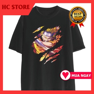 Áo thun nam nữ anime Naruto phông tay lỡ unisex form rộng oversize streetwear