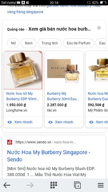 Nước hoa burberry xách tay singapore f1 | BigBuy360 - bigbuy360.vn