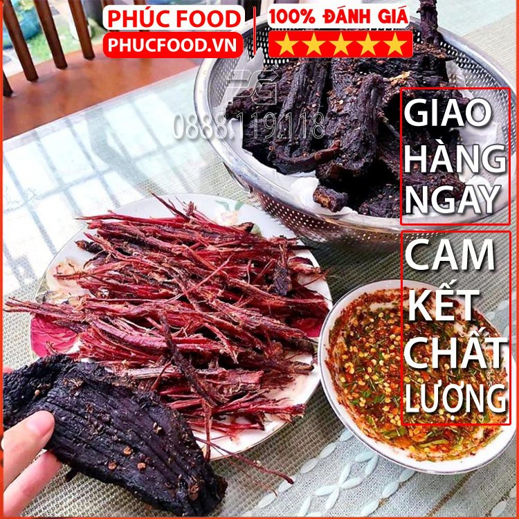 Thịt Trâu Gác Bếp Hun Khói Treo Khô Tây Bắc Cao Cấp Chuẩn Vị Mường Then 🎁 Tặng Chẩm Chéo 👉Cam Kết Chất Lượng