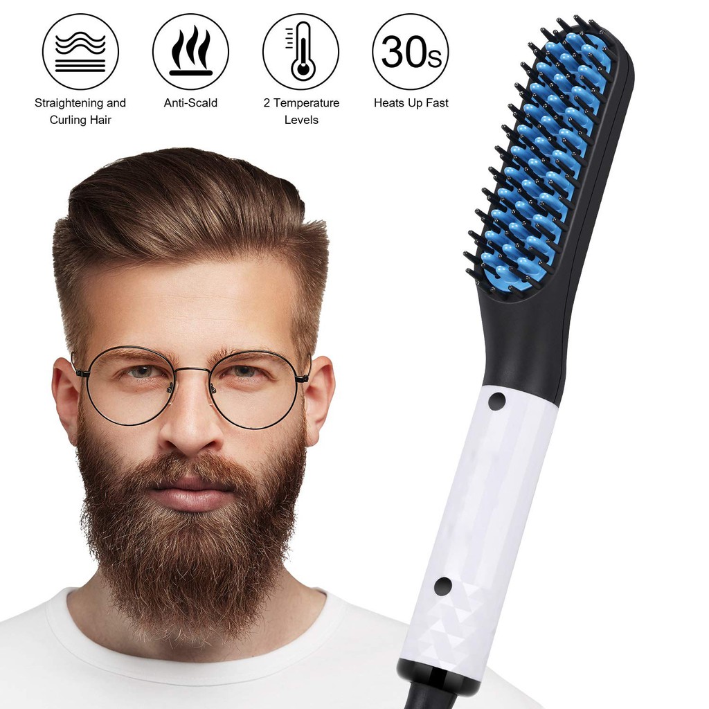 Lược điện chải tóc thẳng chống tĩnh điện đa năng cho nam