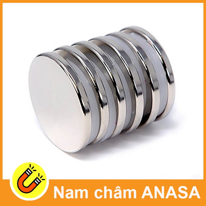 Nam châm đất hiếm viên tròn 30x3mm từ tính mạnh N35