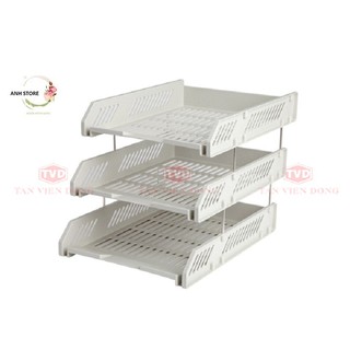 Khay đựng tài liệu nhựa 3 tầng