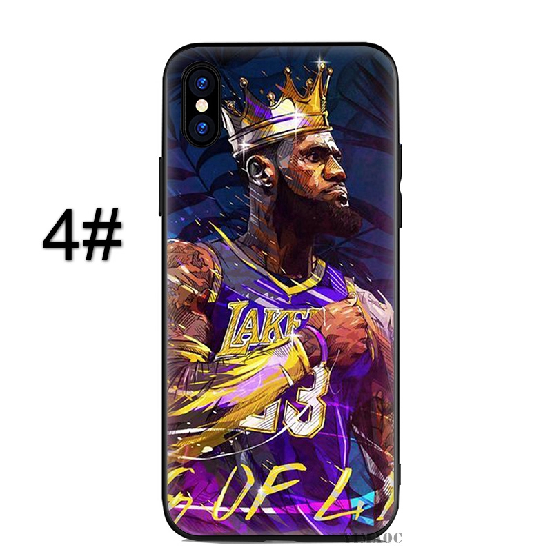 Ốp điện thoại dẻo in hình Lebron James cho Iphone 5 5s SE 6 6s 6+ 6s+ 7 8 7+ 8+ X Xs Xr XsMax