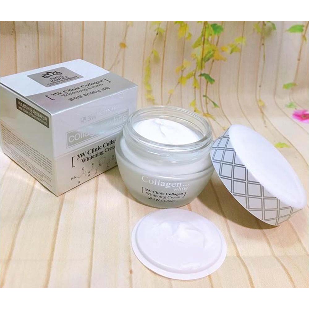 Kem dưỡng trắng da 3W Clinic Collagen Whiteining Cream 60ml chống lão hóa