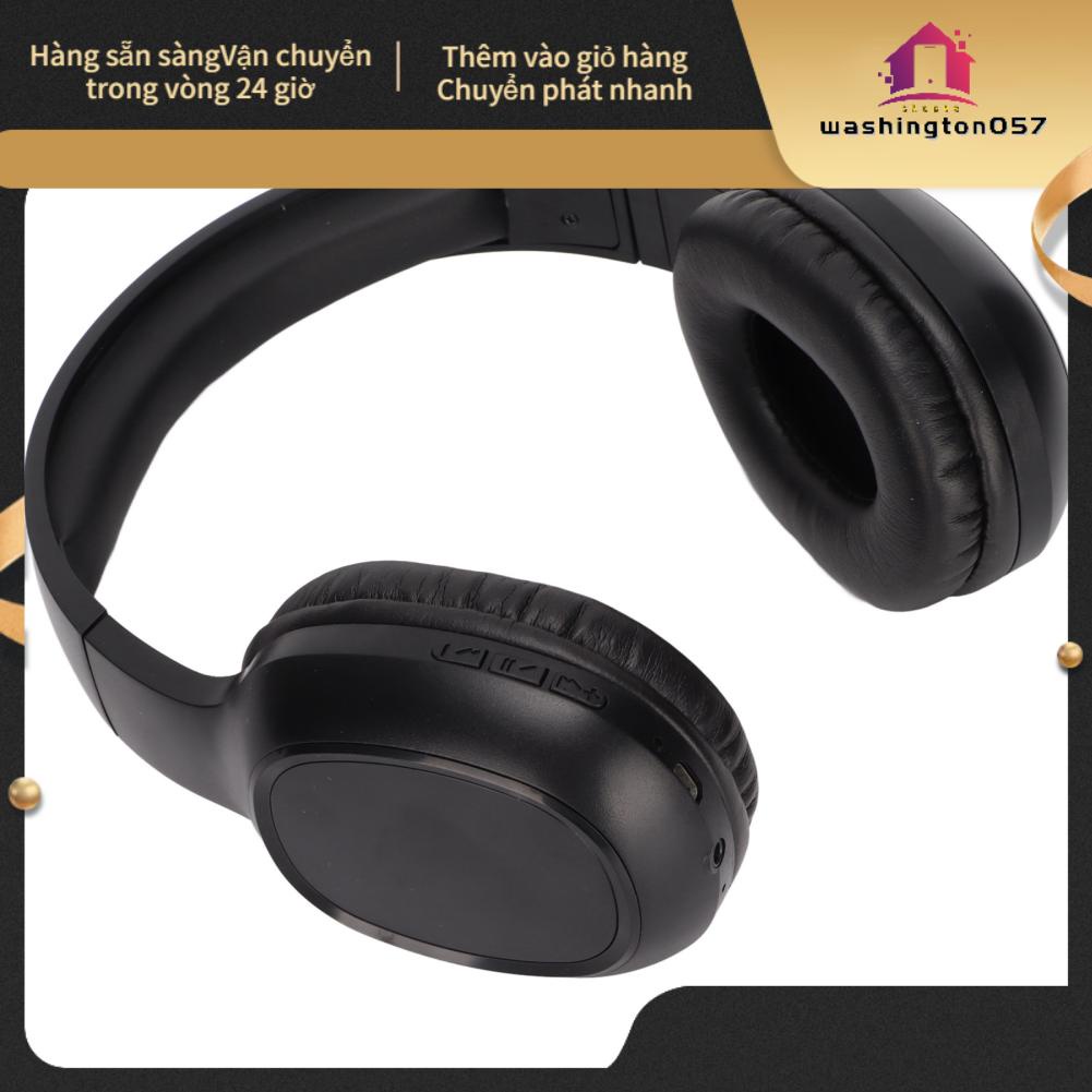 Washington057 Tai nghe Bluetooth 5.0 Over Ear Bộ nhớ Earmuffs không dây có Mic cho Du lịch Văn phòng tại nhà