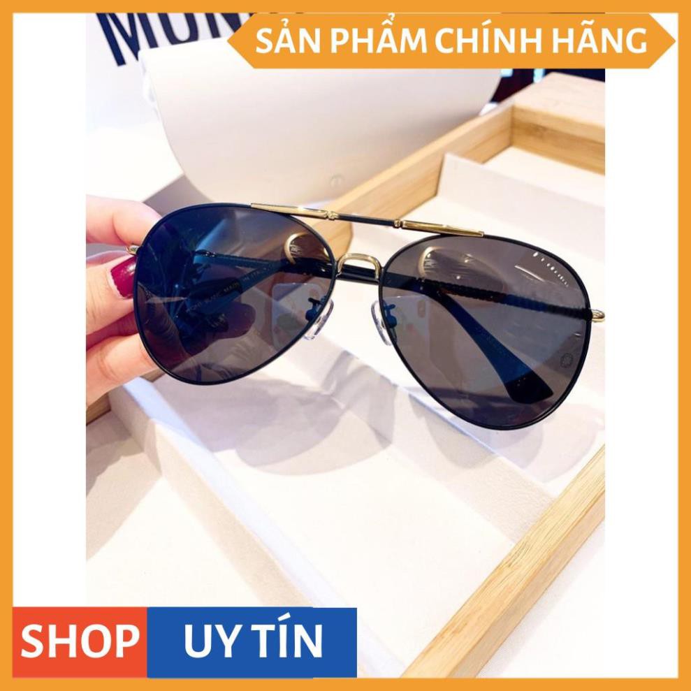 Kính mát thời trang nam cao cấp tròng polaroid chống tia UV MONPHIM - Tặng Kèm Kính Xuyên Đêm