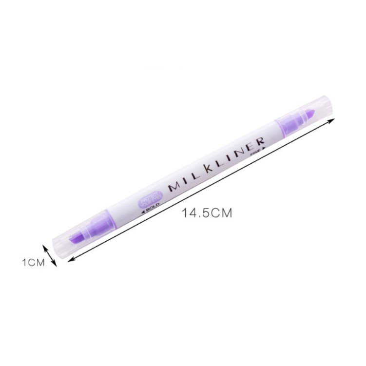 (Lẻ) Bút dạ quang 2 đầu Milkliner nhiều màu bản dupe bút highlight Mildliner