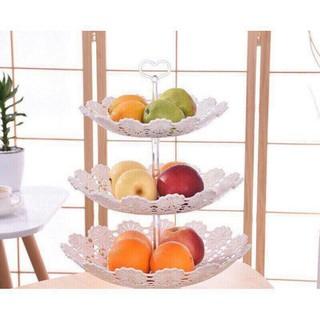 Khay đựng hoa quả 3 tầng