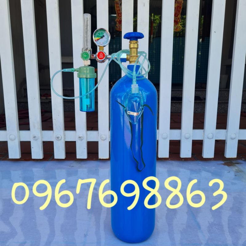 Full bộ bình Oxy y tế 9L sử dụng ngay