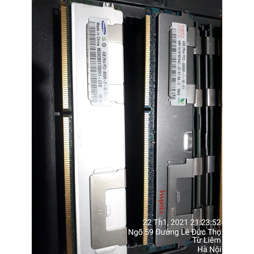 DDram 3 8gb ECC bus 1066/ 1333 tháo máy bộ dùng cho  máy server, Workstation  như mới