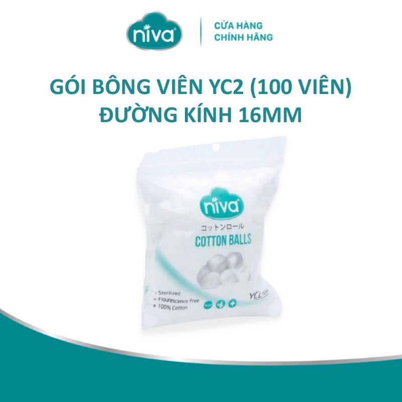 (SỈ RẺ) Gói 100 Viên Bông Bịt Tai, Nhét Tai Cho Mẹ Sau Sinh Niva