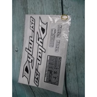 Bộ tem decal chữ nổi dylan 150