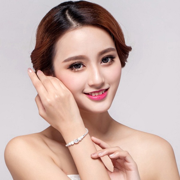 Sẵn Sàng Cổ Bạc Vòng Tay Vòng Tay Chuyển Hạt Trang Sức Bạc