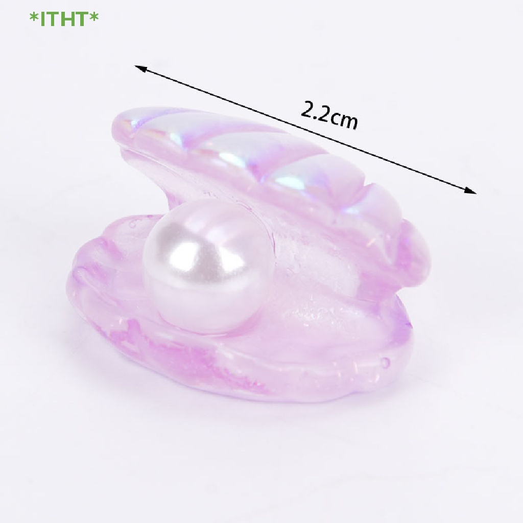 Bộ 5 Vỏ Ngọc Trai Bằng Nhựa Resin Dùng Trang Trí DIY Mới