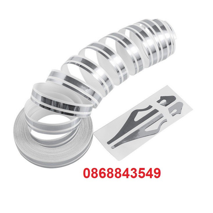 Tem decal thể thao chỉ viền trang trí