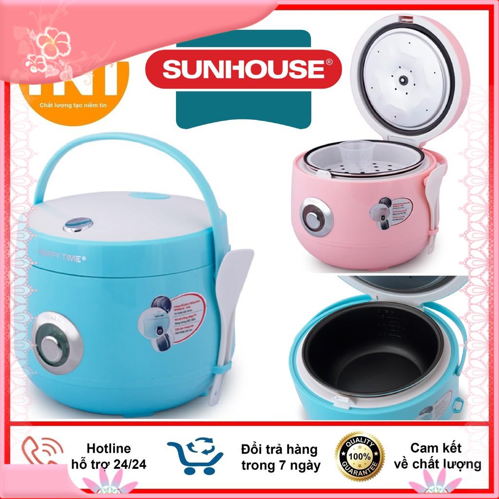 Nồi Cơm Điện SUNHOUSE HAPPY TIME 2 Dung Tích (1.2L và 1.8L) Tặng Kèm Giá Hấp