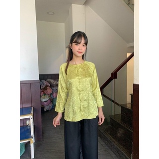 bà ba gấm + quần đen( nguyên bộ)