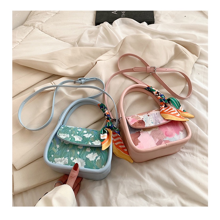 Túi Xách Thời Trang Mùa Hè 2022 Họa Tiết Màu Mực Chất Lượng Cao