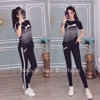 Đồ Bộ Thể Thao Cao Cấp, Thun Cotton 100%, 45kg đến 80kg vừa mẫu hot 2020