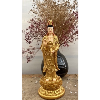 Tượng Phật Quan âm đứng 38cm đủ màu lựa chọn