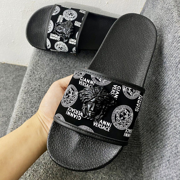 Dép nam quai ngang gianni mặt người cực đẹp Full size 38-43