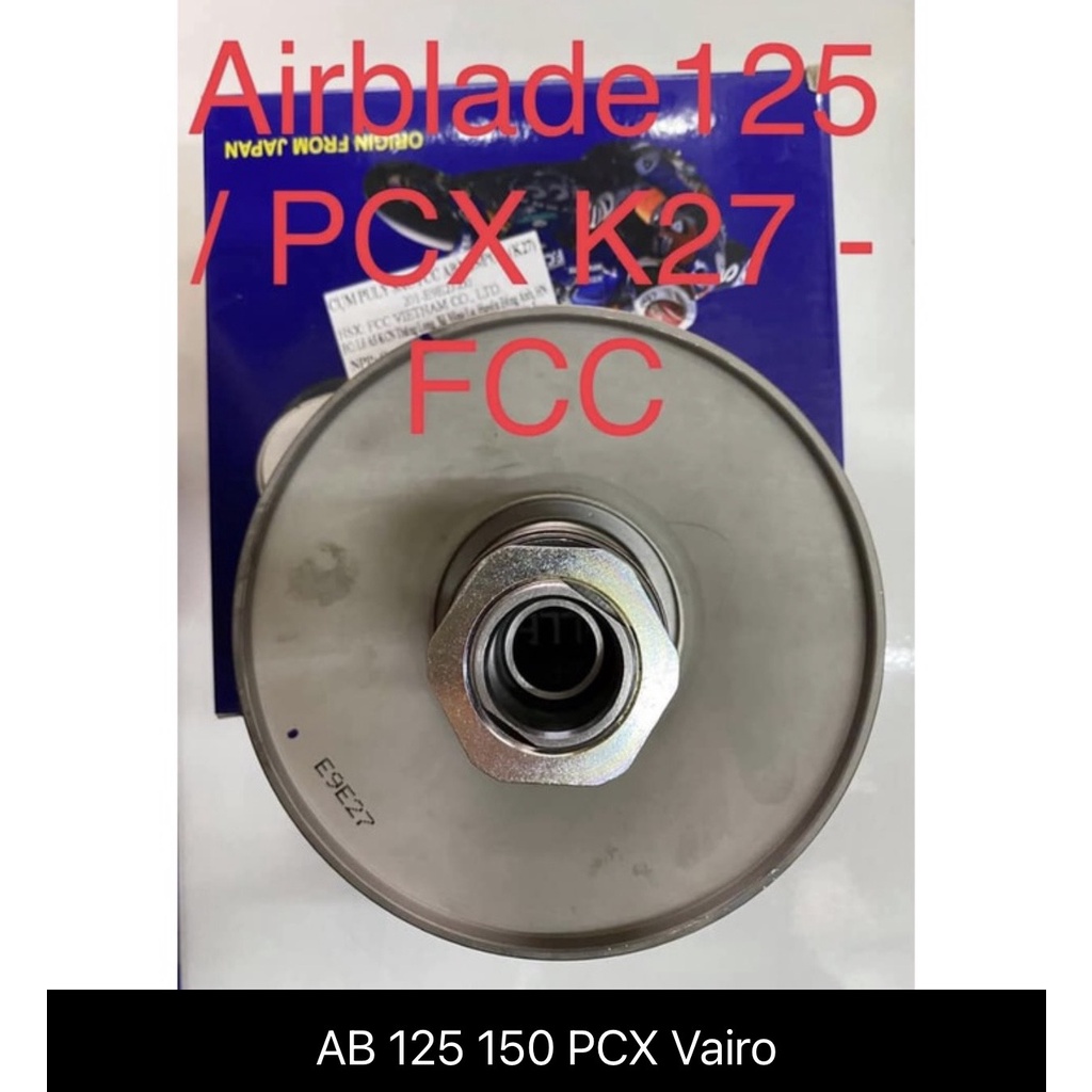 Nguyên cụm Puly nồi sau hàng chính hãng FCC cho xe tay ga Honda Airblade 110, AB 125 150, PCX, Lead 125, Vairo, Vision