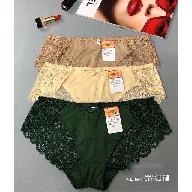 Quần lót nữ Lovely phối ren siêu mềm L1517