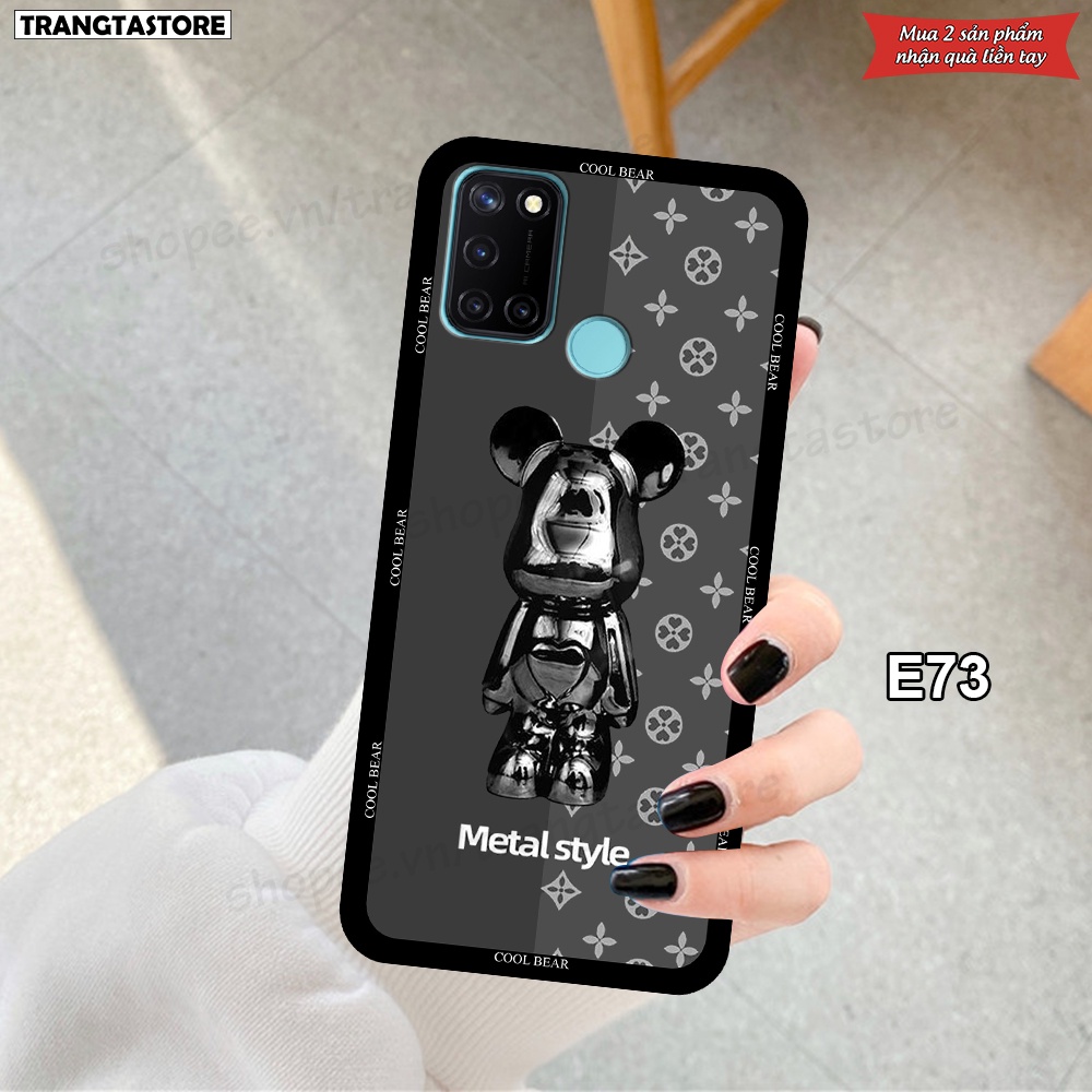 Ốp Realme C17 / 7i in hình gấu Bearbrick,Metal Style,Doremon siêu dễ thương chất lượng