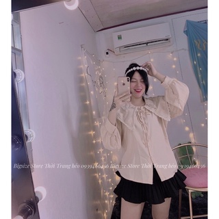 ÁO CỔ BÈO NUDE [ BIGSIZE 60-90KG]