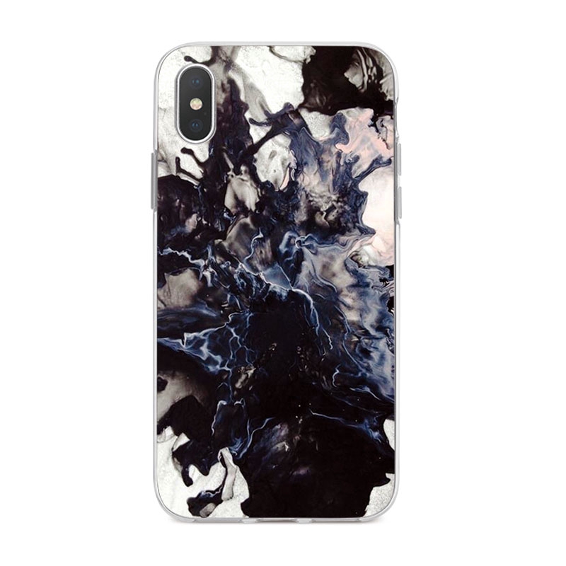 Ốp Lưng iPhone X 6 6s 6Plus 6s Plus 7 7Plus 8 8Plus 5 5s SE TPU mềm Case đá granit