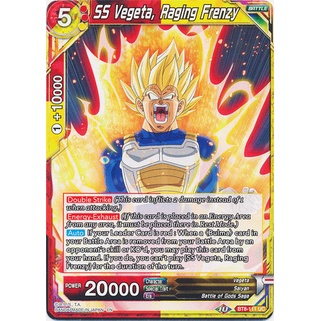 Thẻ bài Dragonball - TCG - SS Vegeta, Raging Frenzy / BT8-111'