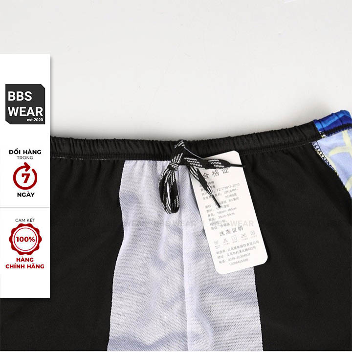 Quần Bơi Nam BBS WEAR Đen Phối Đỏ 2 Lớp - Quần tắm biển nam tính phong cách thể thao bơi lội