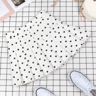 chân váy xếp ly, chấm bi trẻ em