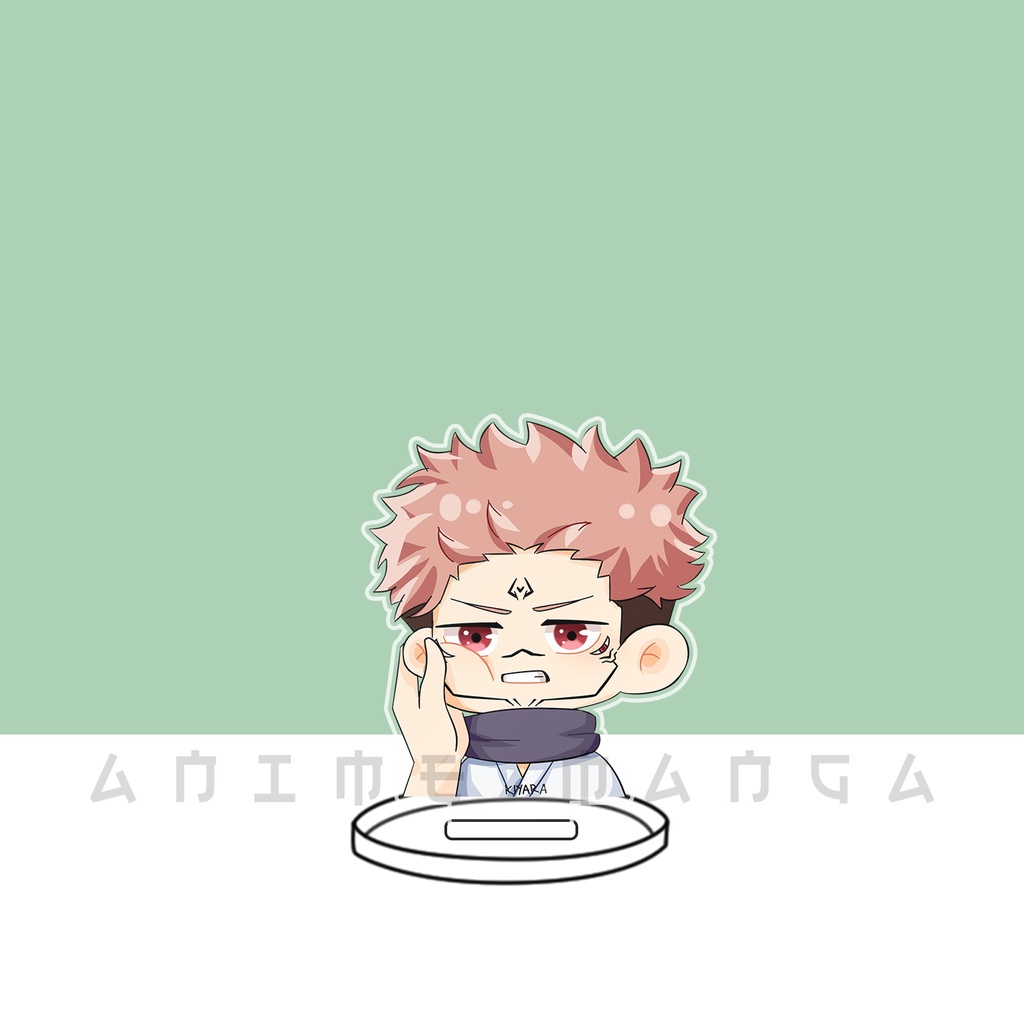 Mô hình standee Jujutsu Kaisen chibi chất liệu acrylic trang trí bàn học bàn làm việc