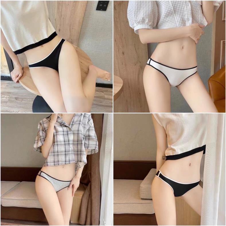 ❤️ Quần Lọt Khe Nữ ❤️FREESHIP❤️ Quần Lót Lọt Khe Sexy Cotton Lọt Khe phối viền cá tính gợi cảm 232 ❤️