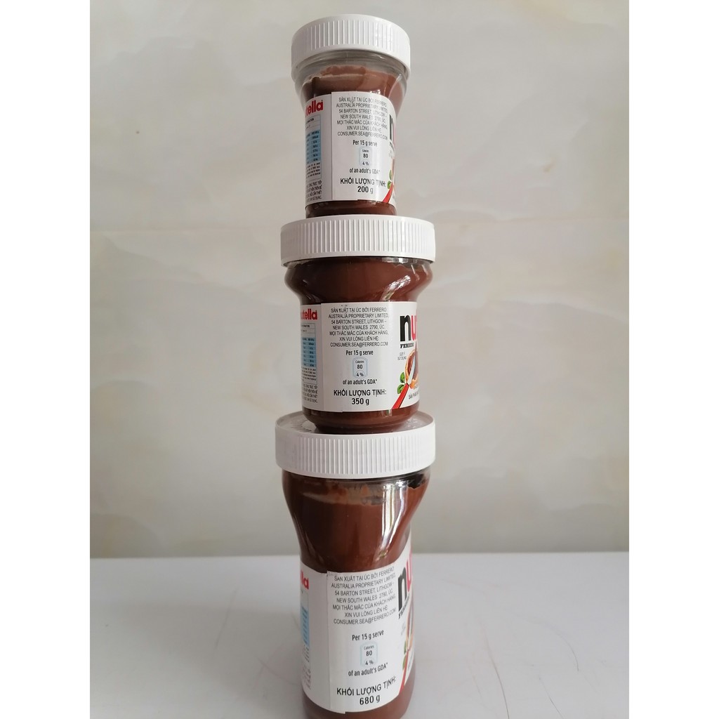 [200g] Bơ Hạt Phỉ Phết Cacao [Australia] NUTELLA Hazelnut Spread with Cocoa (hty-hk)