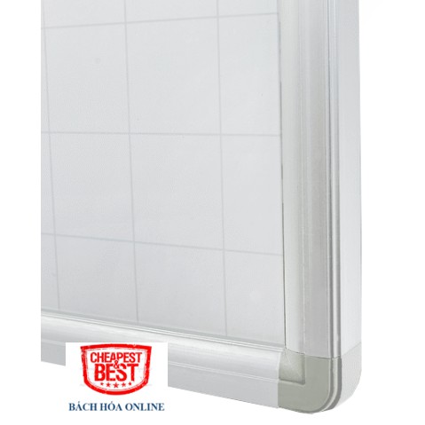 Bảng từ khung nhôm: trắng, từ xanh ô vuông, từ xanh ô ly khổ 60x80cm