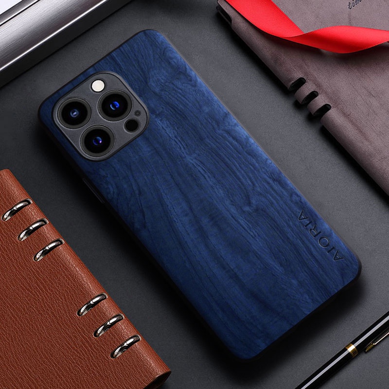 Ốp Bao Da Điện Thoại Họa Tiết Vân Gỗ Cho iphone 13 14 pro max mini 5g iphone 13 14 pro max Ốp